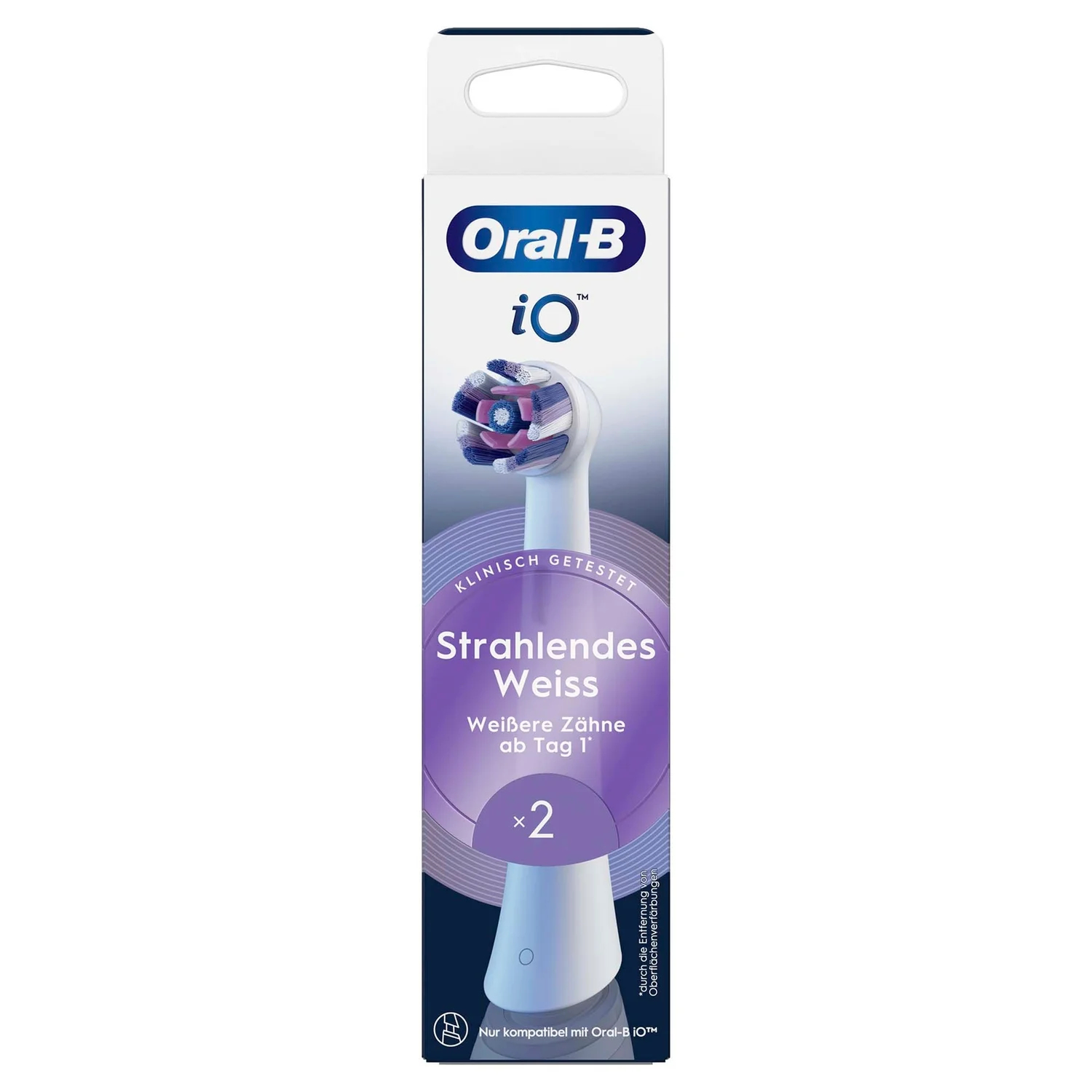 Opzetborstel ORAL-B 151848 iO / radiant white / 2 stuks 