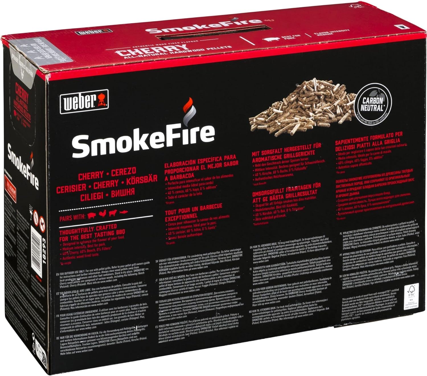 Pellets WEBER 18293 Cherry / 8KG