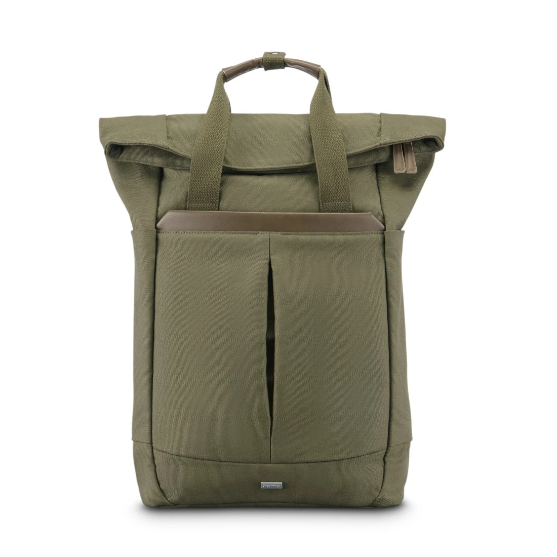 Hama Pureline Laptop Backpack, up to 41 cm (16.2), Green/Brown