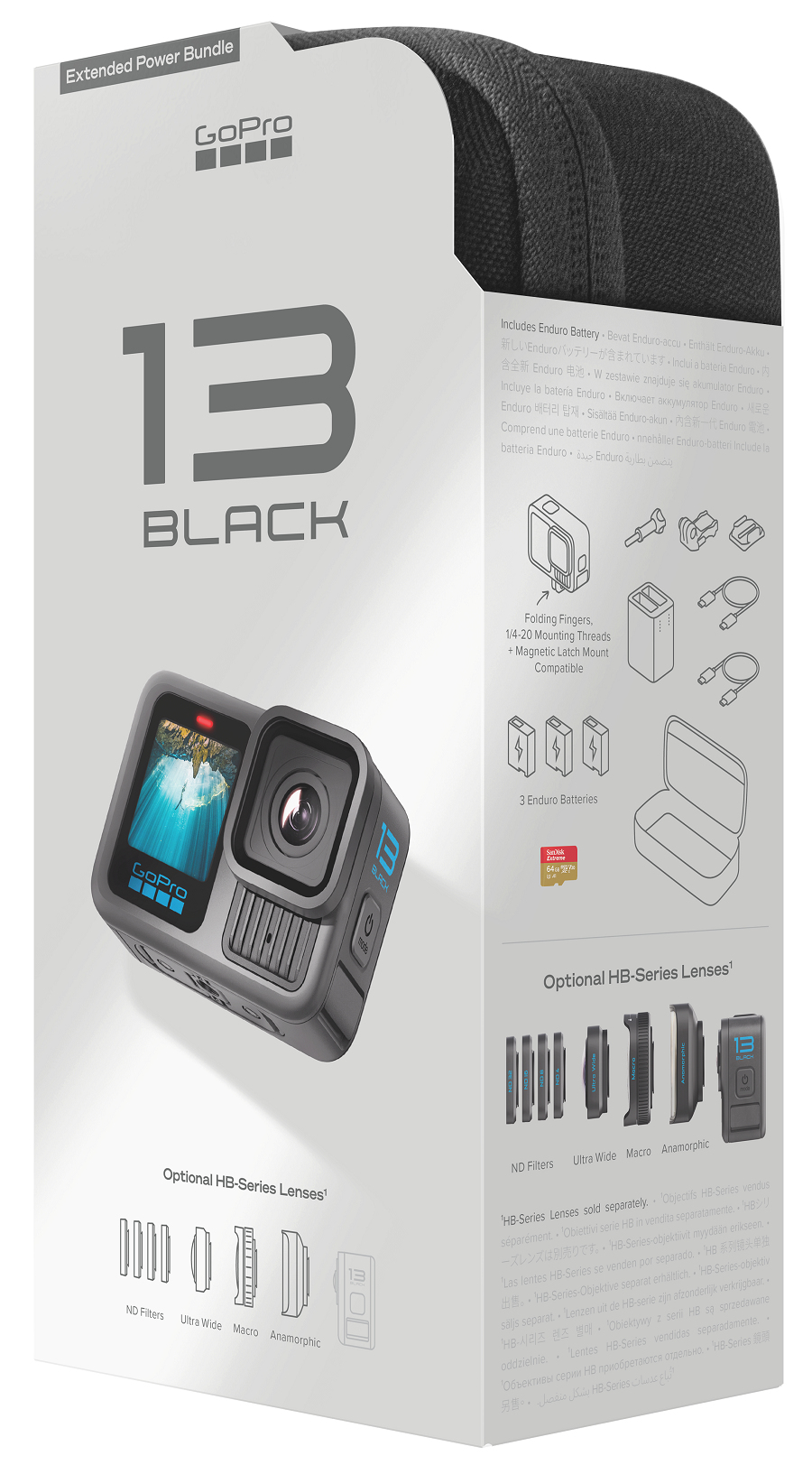 GoPro HERO13 Extended Power Bundle actiesportcamera 27,6 MP 5.3K Ultra HD CMOS 25,4 / 1,9 mm (1 / 1.9") Wifi 125 g