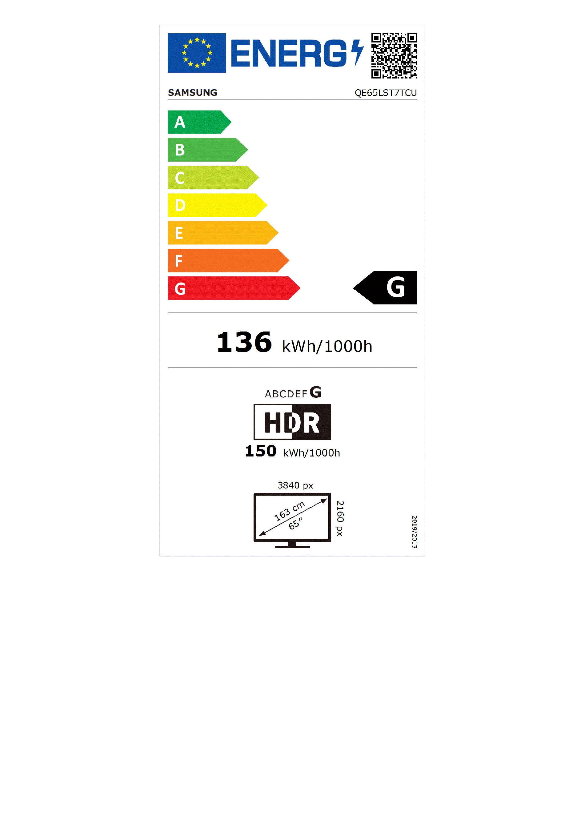 LED TV UHD Samsung QE65LST7TC The Terrace