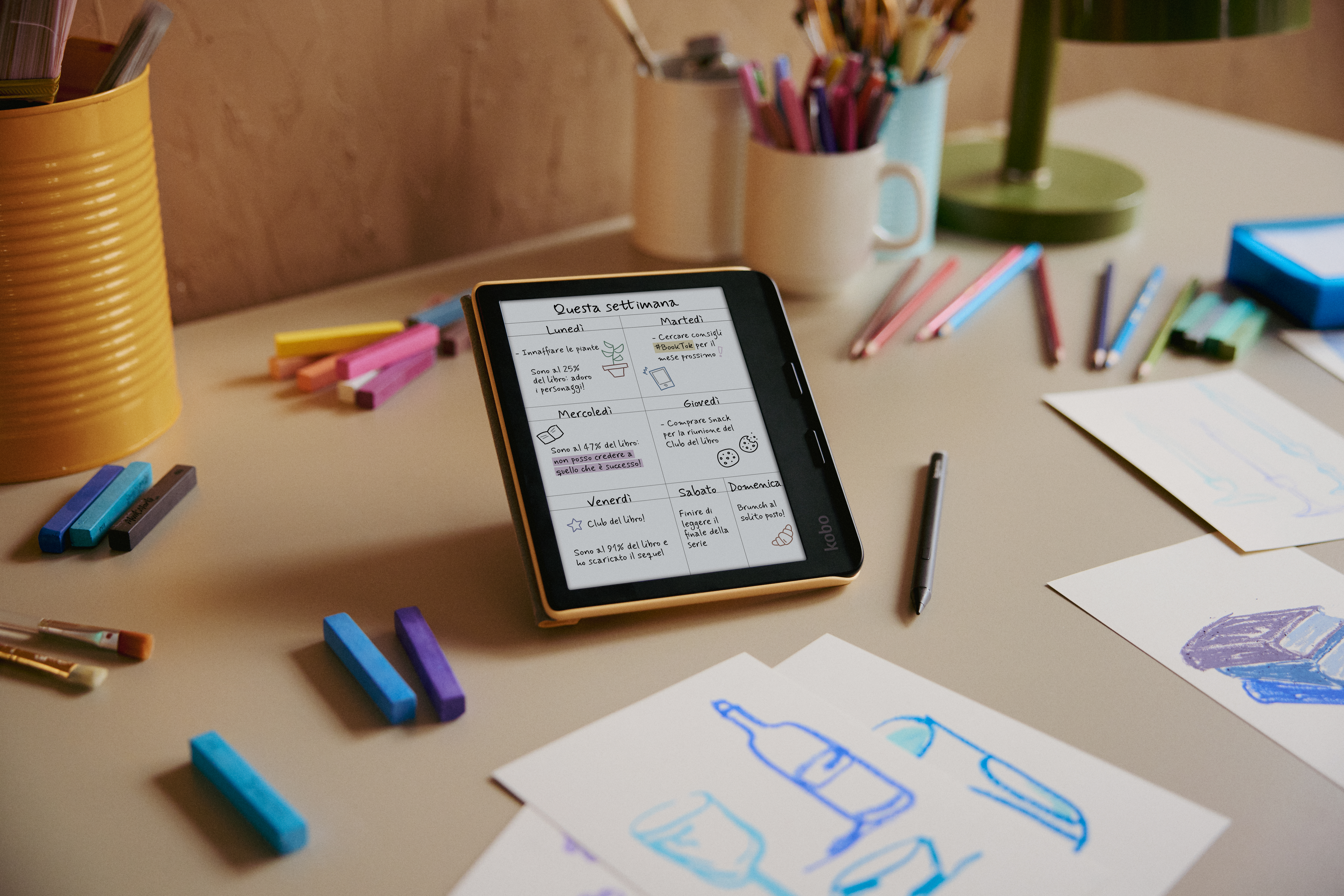 E-reader Kobo Libra Colour E-book Touchscreen 32GB Wi-Fi Wit