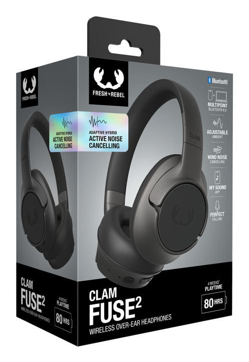 Hoofdtelefoon FRESH N REBEL Clam Fuse 2 storm grey