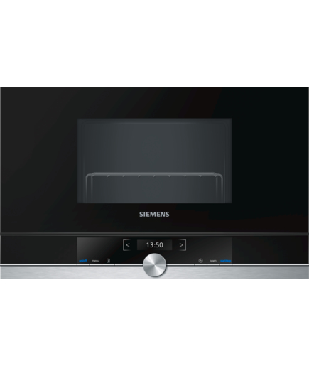 Siemens BE634LGS1 micro-onde Intégré 21 L 900 W Noir, Argent