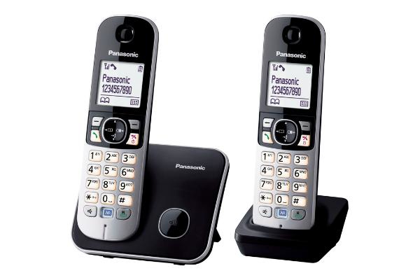 Panasonic dect kxtg6812blb duo noir