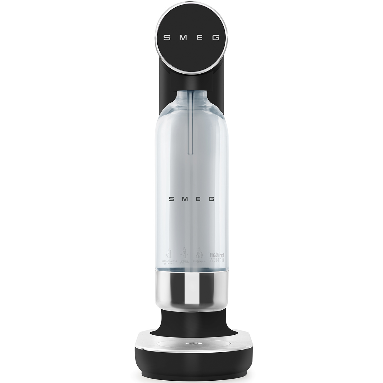 Bruiswatertoestel SMEG SKC01BLM Tritan Renew fles / 1L - zwart mat
