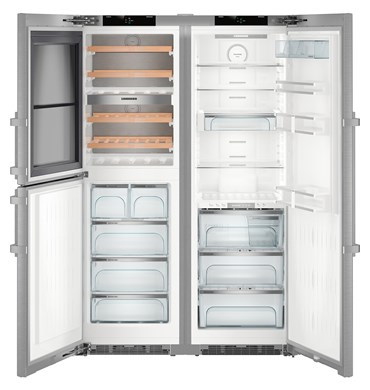 Liebherr SBSes 8486 PremiumPlus frigo américain Pose libre 645 L Acier inoxydable
