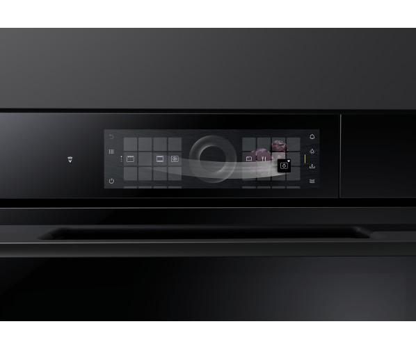 Oven BI VZUG Combair V6000 60 / AutoDoor / greeploos / TopClean / zwart spiegelglas / 60cm