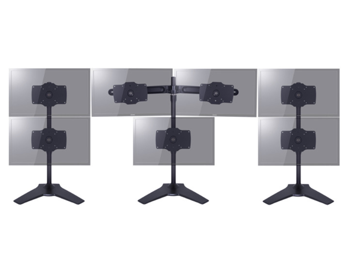 Monitorsteun MULTIBRACKETS dual stand zwart