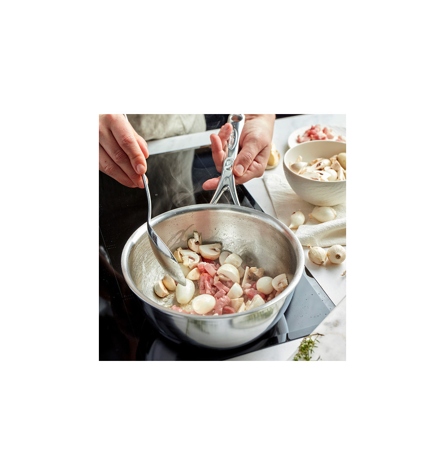 Demeyere Atlantis 7 Sauteuse conique 18 cm + fouet duo