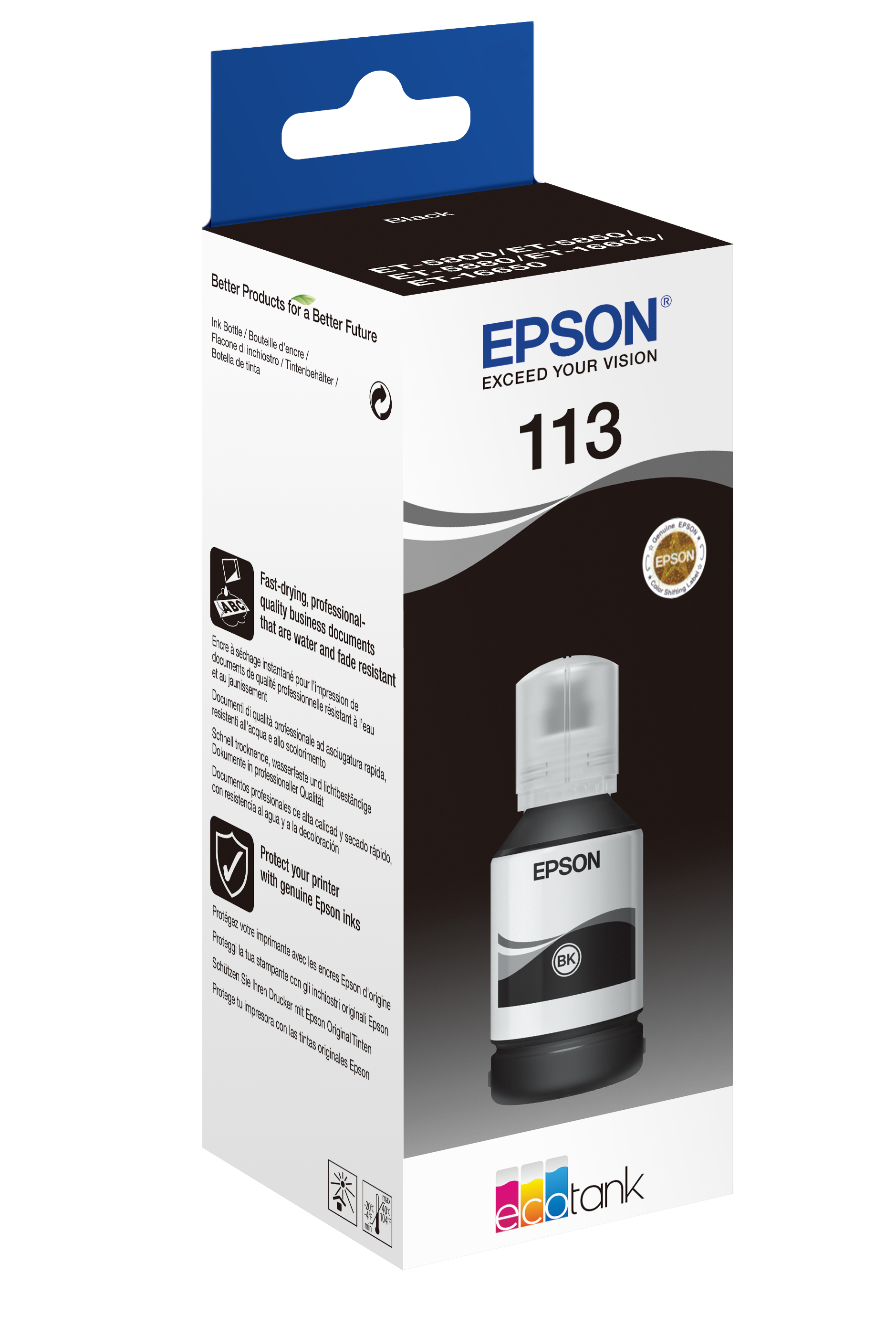 Inktfles EPSON 113 EcoTank Pigment Black