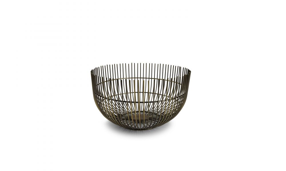 Draadmand SPCollection 856064 Iris / vintage / goud / 21xH12cm