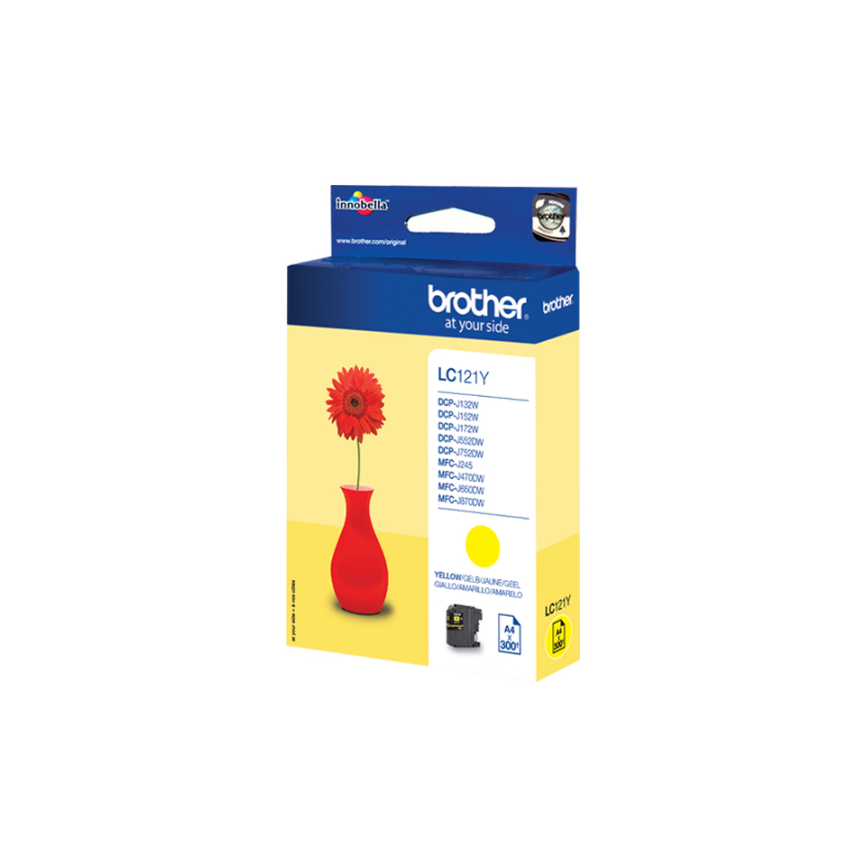 Inktpatroon BROTHER LC121Y