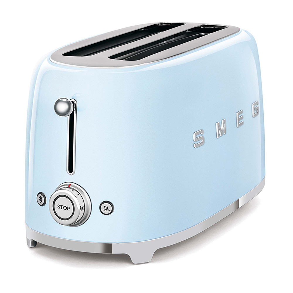 Smeg grille-pain bleu pastel TSF02PBEU