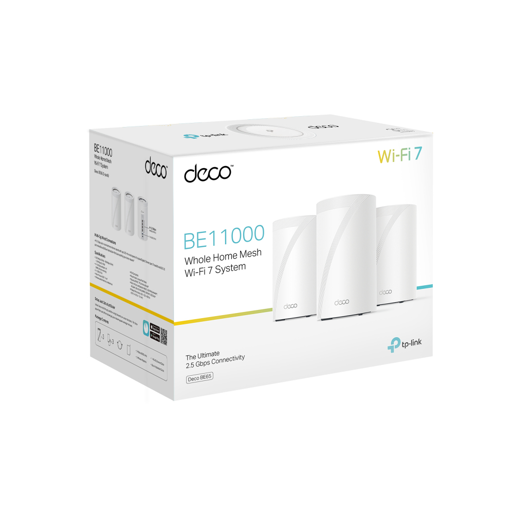 TP-Link Deco BE65 Mesh Wi-Fi 7 - 3-PACK