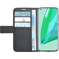 Azuri walletcase - zwart - for OnePlus 9