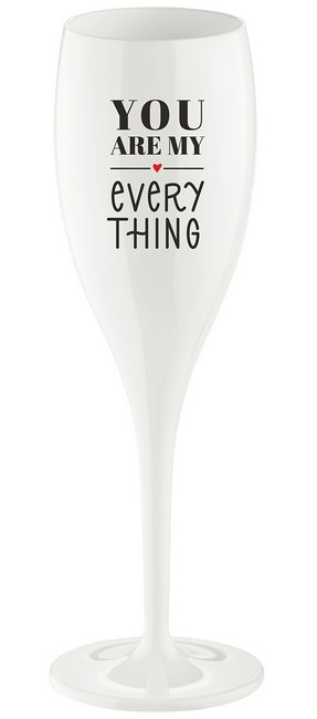 Glas KOZIOL 3917525 Cheers You Are My White 100ml