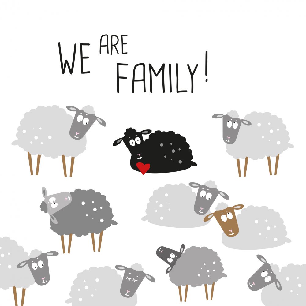 Papieren servetten PPD 1334421 We are Family Napkin / 33x33cm