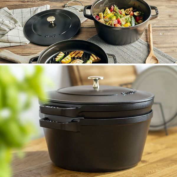 Stapelbare Cocotte STAUB 14622423 Zwart 24cm