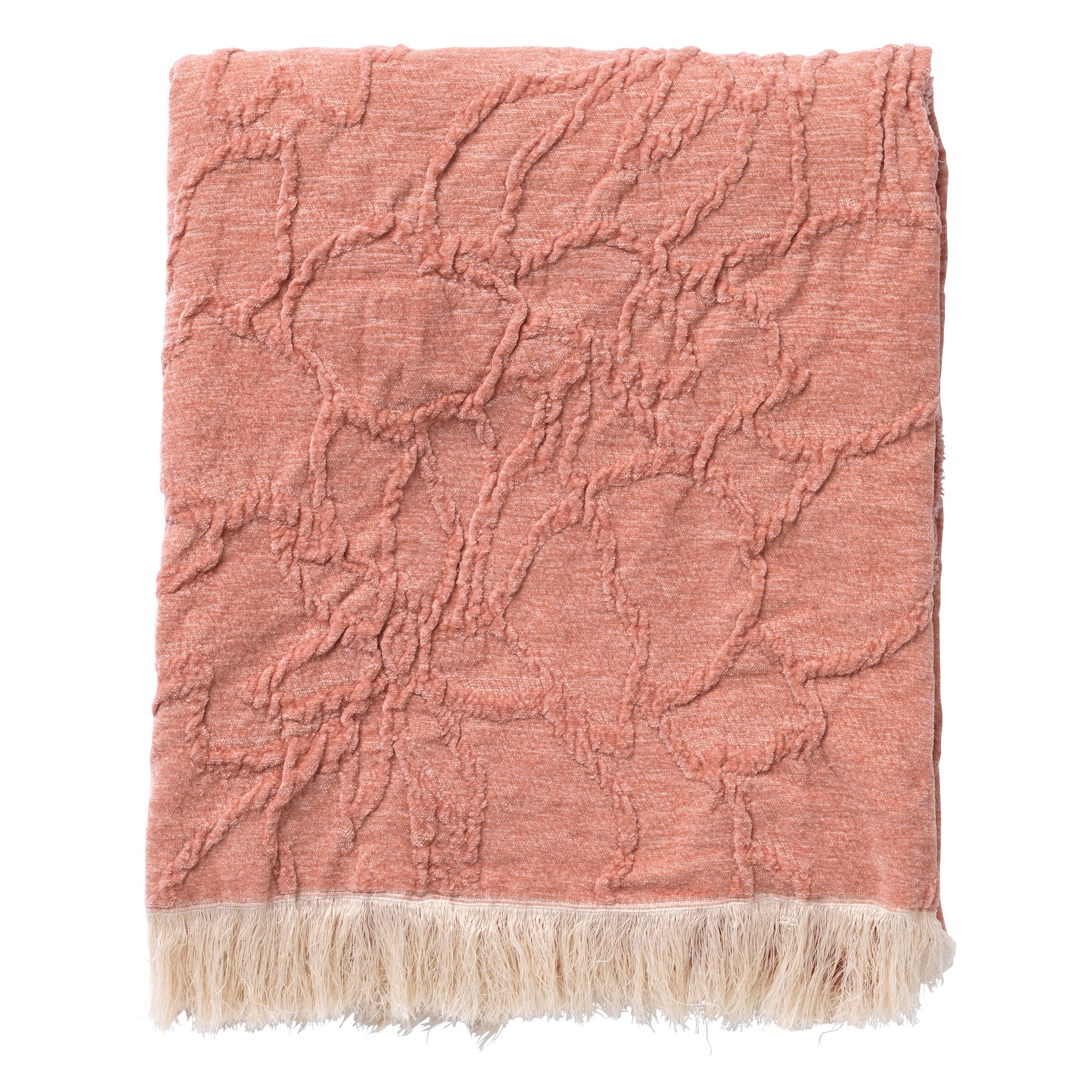 Plaid Dutch Decor FLORINE Muted Clay 140x180cm