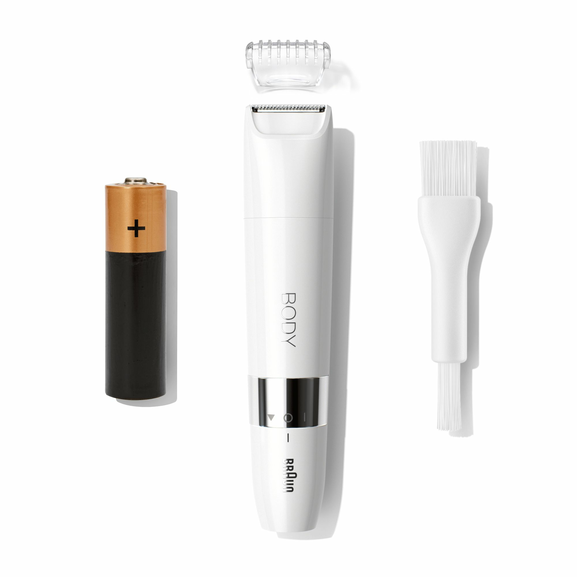 Braun Body BS1000 Mini Trimmer, Elektrische Ontharing Voor Vrouwen En Mannen, Wit