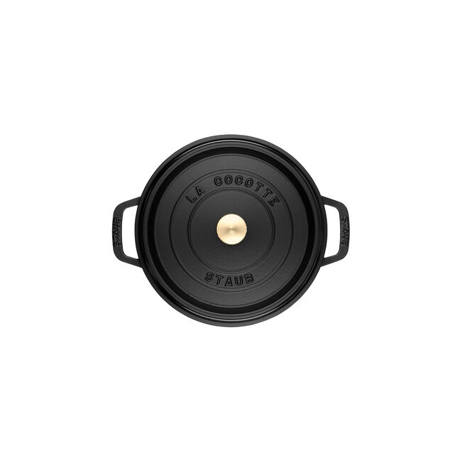 Staub ronde cocotte 26cm zwart 1102625