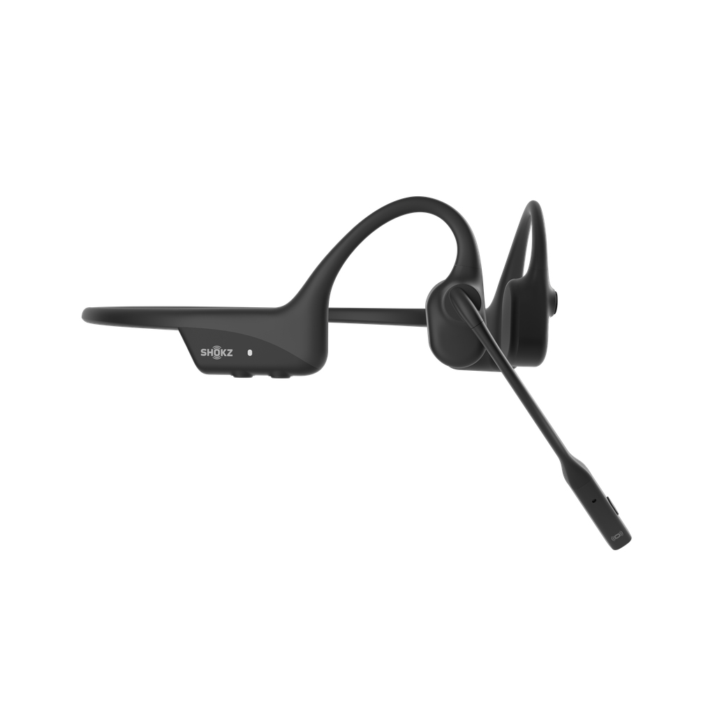 Hoofdtelefoon SHOKZ OpenComm 2 zwart - 2025 upgrade - bone conduction