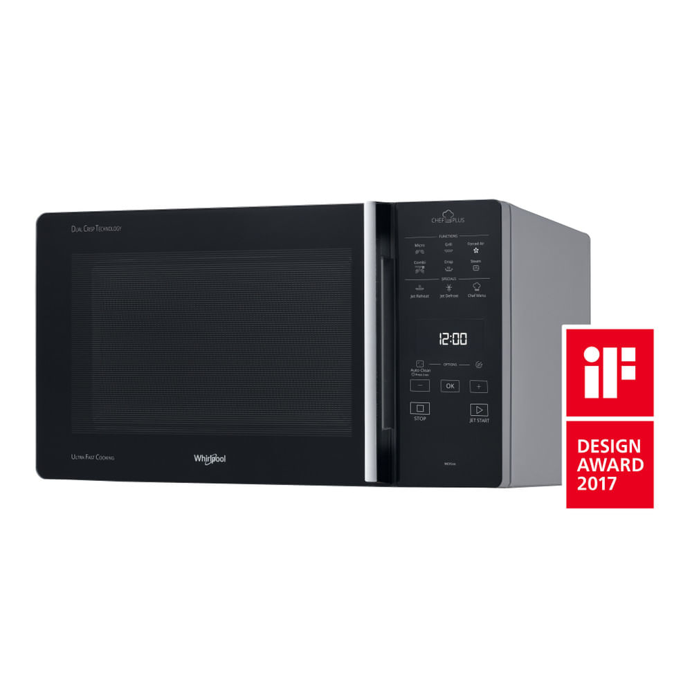 Whirlpool Chef Plus MCP 349 SL Comptoir Micro-onde combiné 25 L 800 W Argent