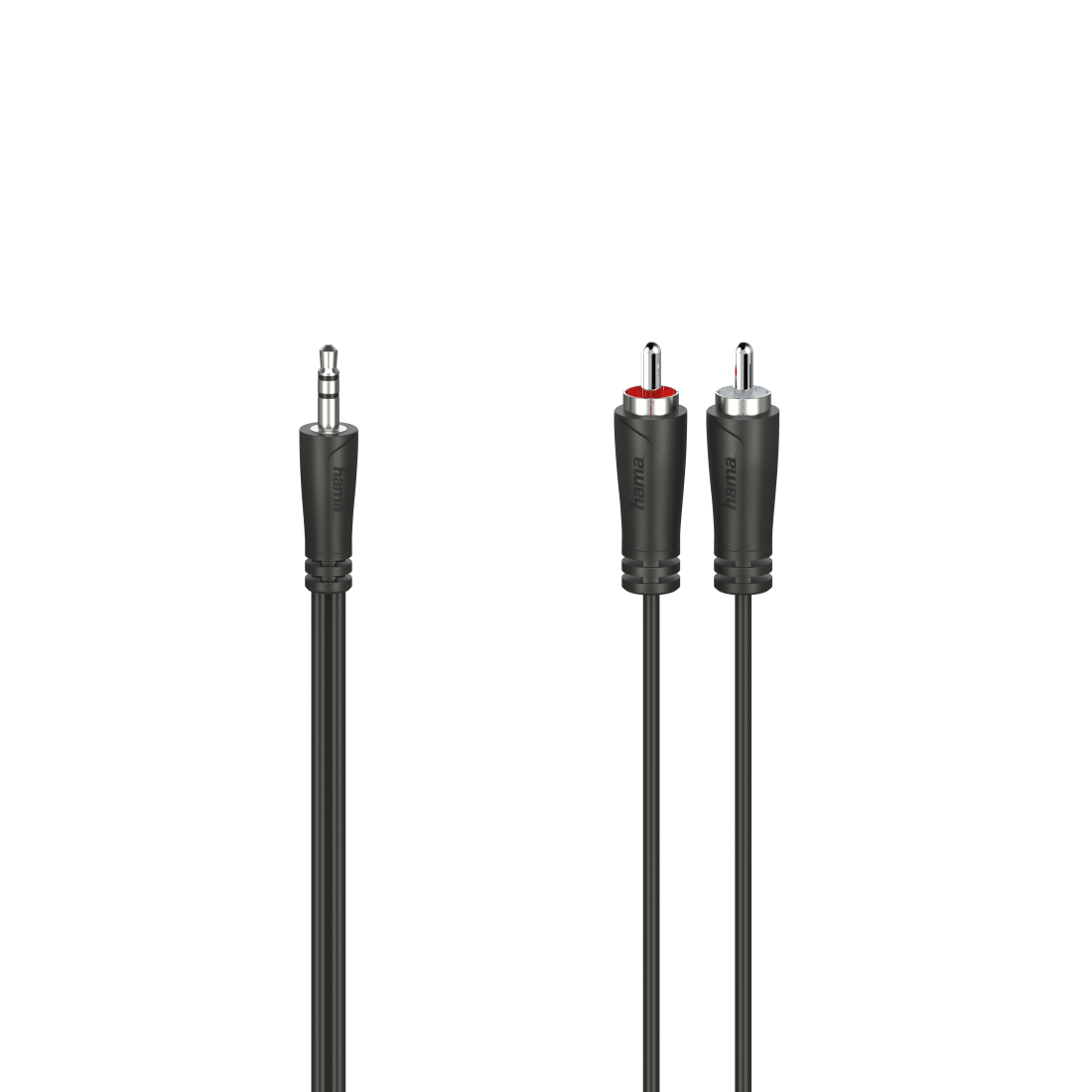 Audiokabel, 3,5-mm-jack-stekker - 2 cinch-stekker, stereo, 1