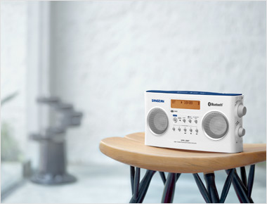 Sangean digital radio bt dab+ blanc