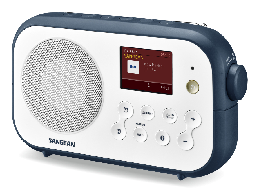 DAB+ radio SANGEAN Traveller 420 white/stone blue
