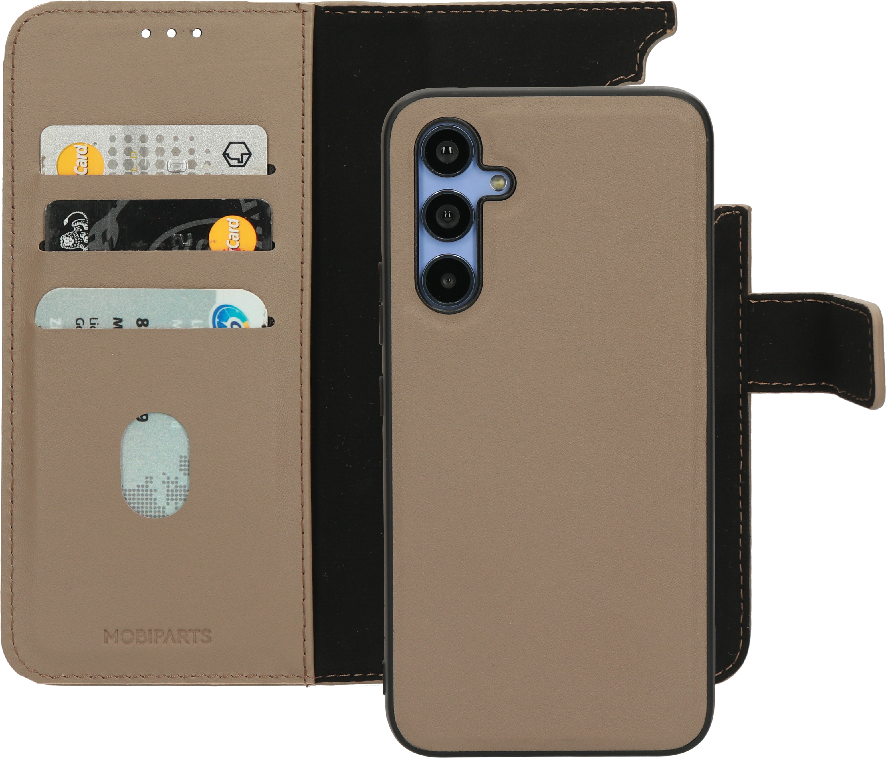 Mobiparts Leather 2 in1 Wallet Case Samsung Galaxy A54 Taupe