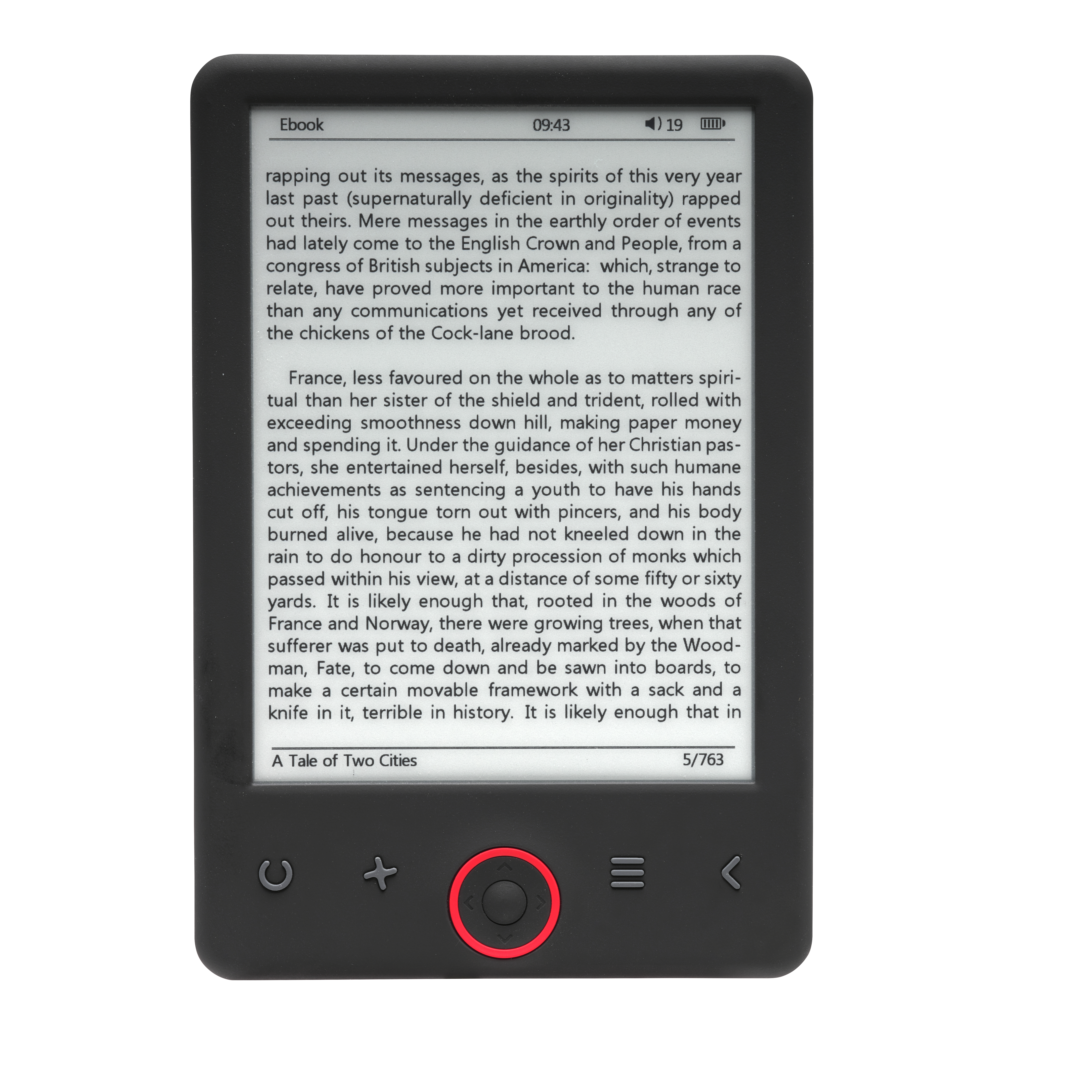 Denver EBO-635L e-book reader 4 GB Zwart