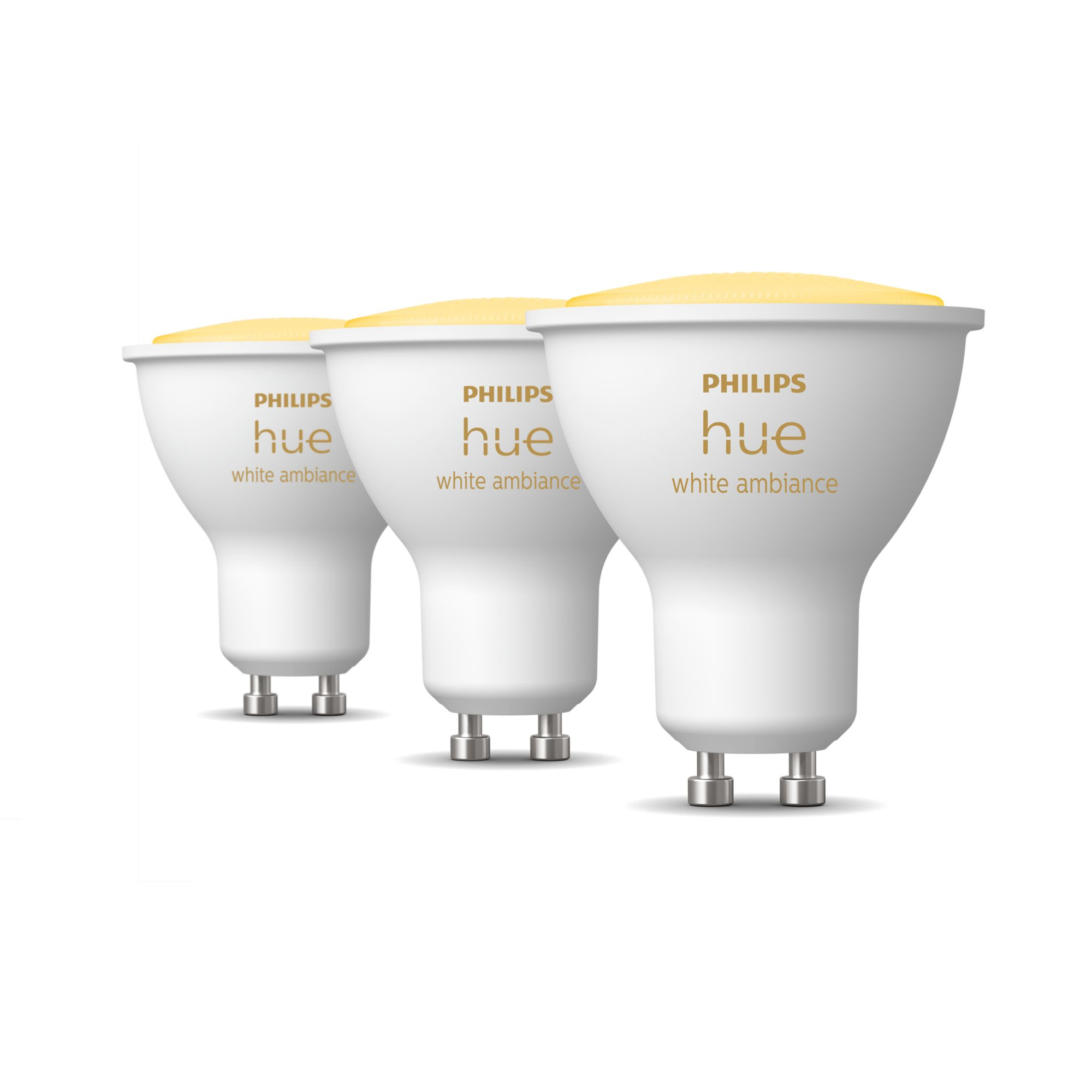 Lamp PHILIPS HUE White Ambiance GU10 3pcs