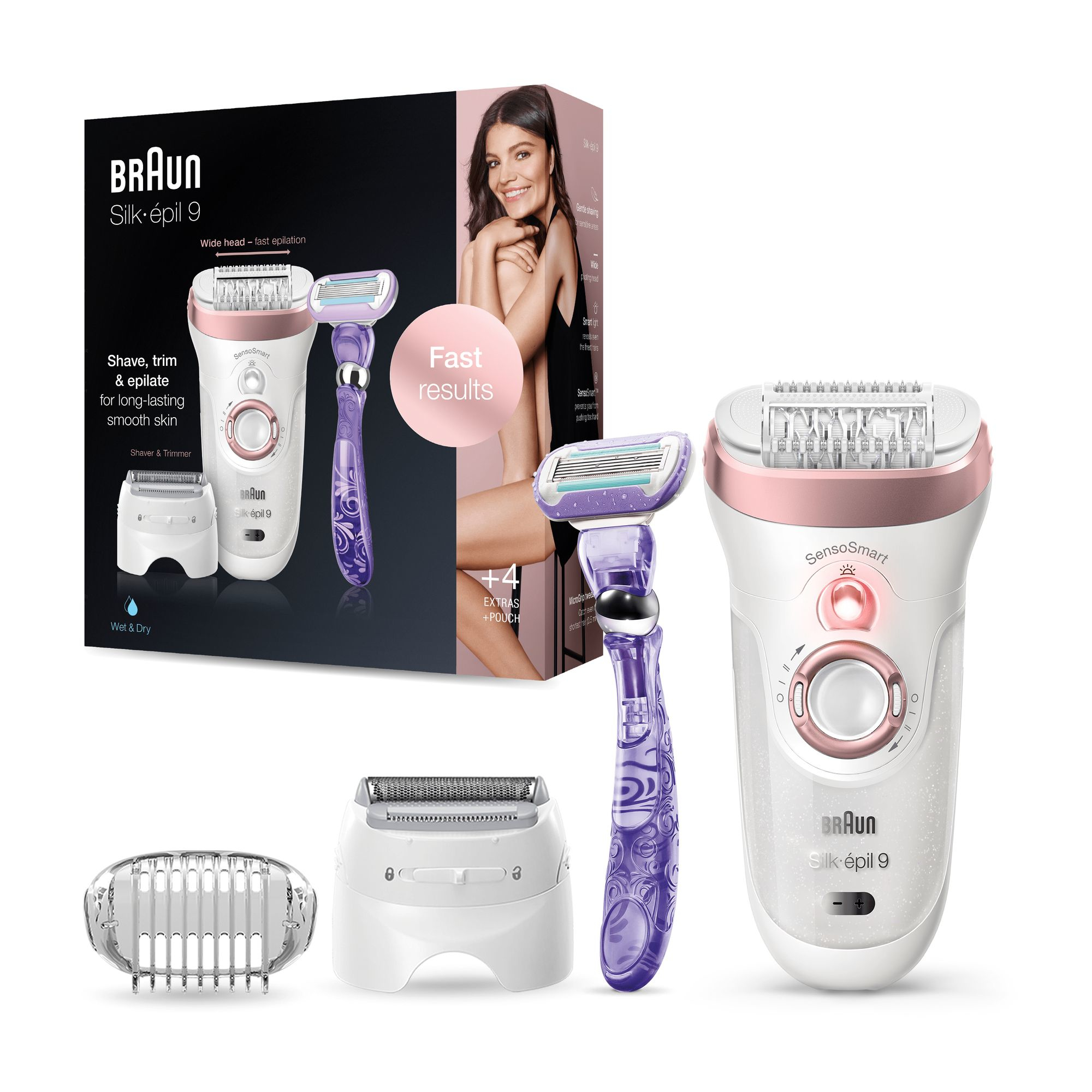 Braun epilateur silkepil SE9-870