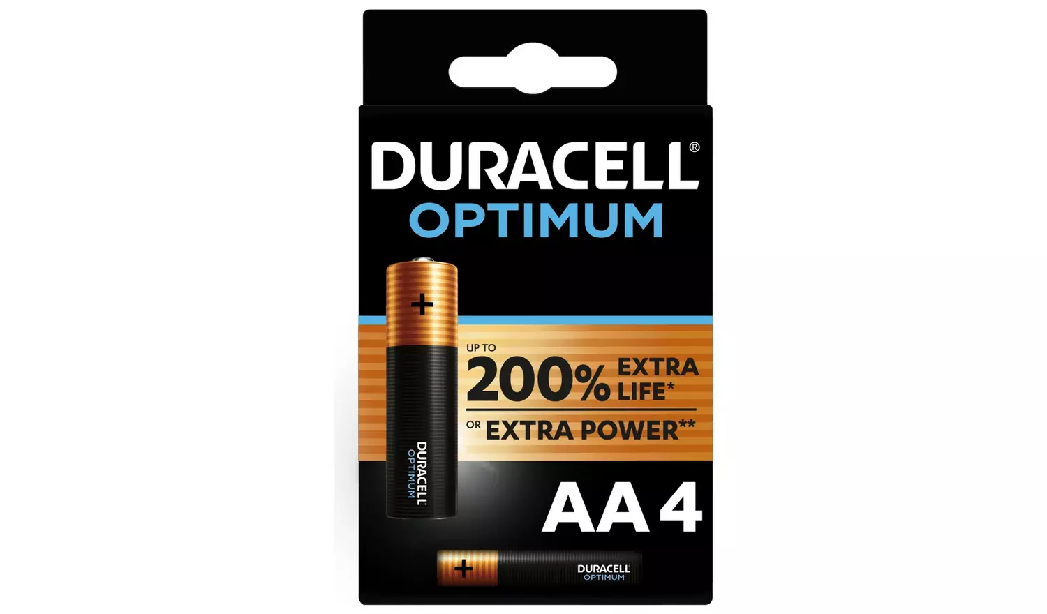 Duracell Batterij Optimum AA Alkaline 4-pack