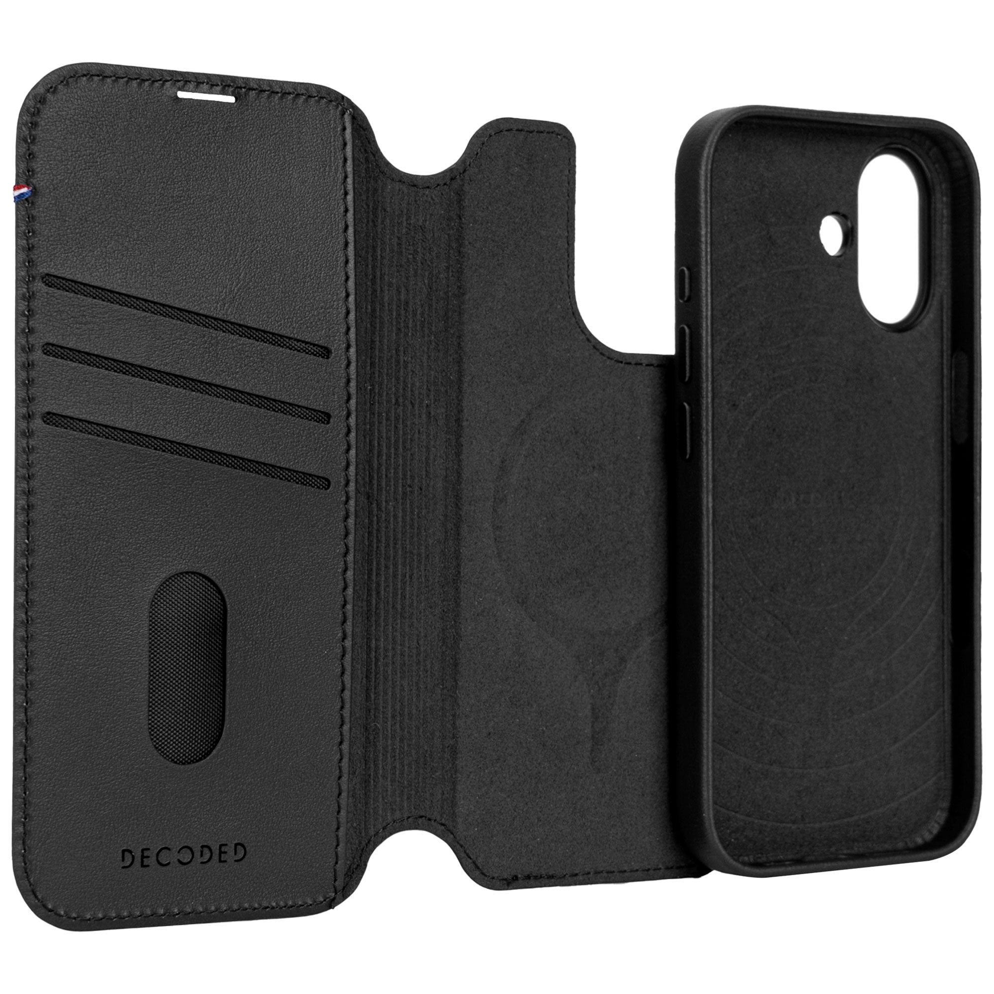 Decoded Leather Detachable Wallet Apple iPhone 17 Black