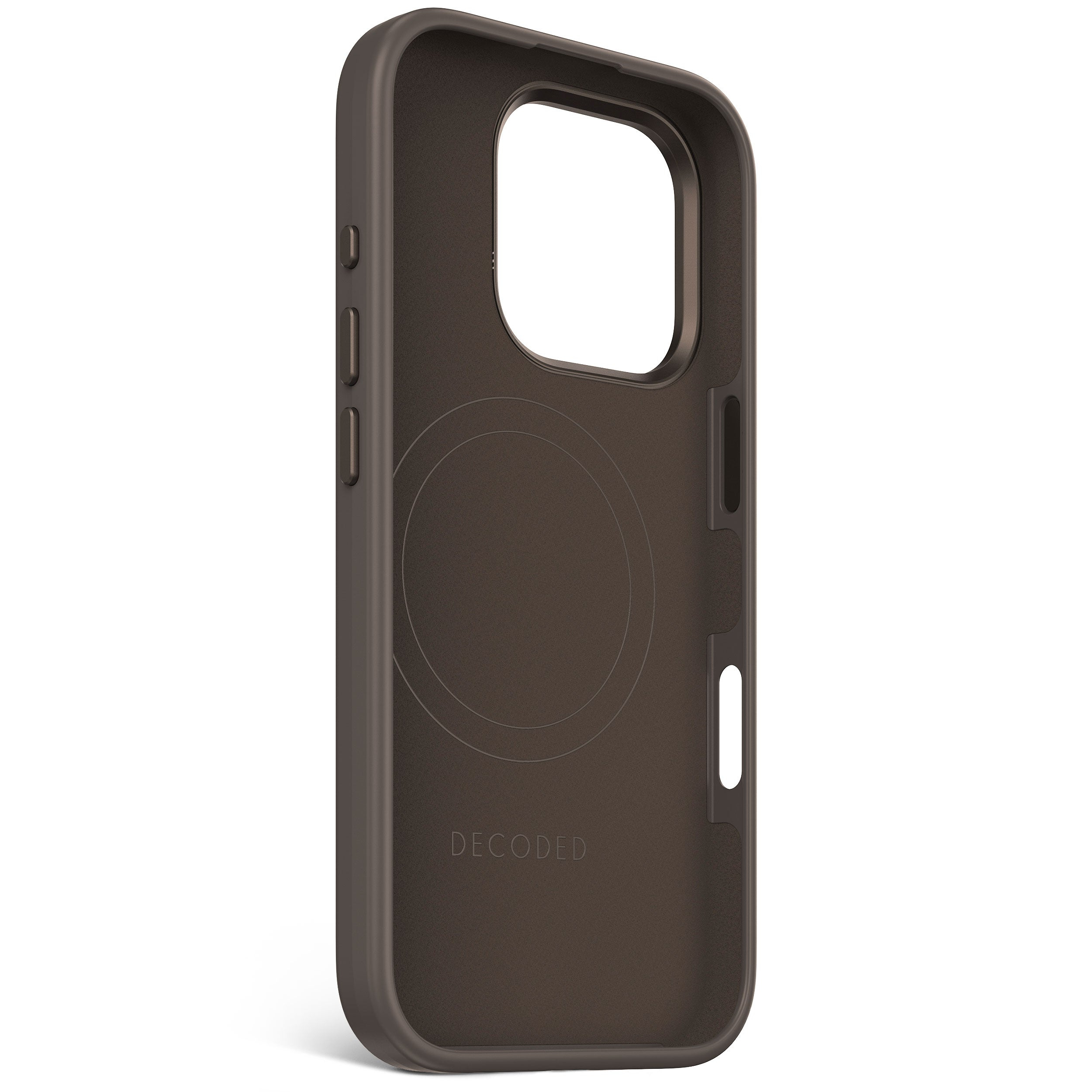 Decoded Silicone Stacks Backcover Apple iPhone 16 Pro Phantom Black