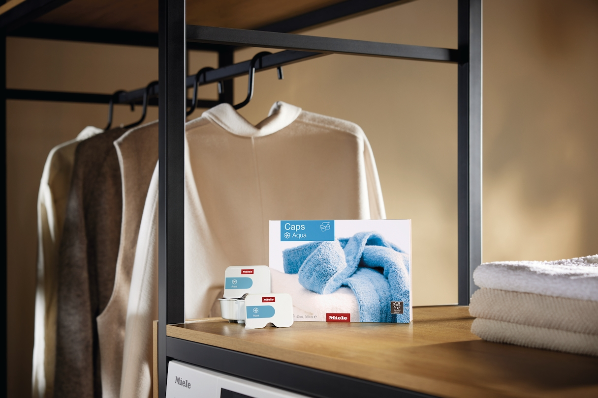 Miele caps adoucissant aqua