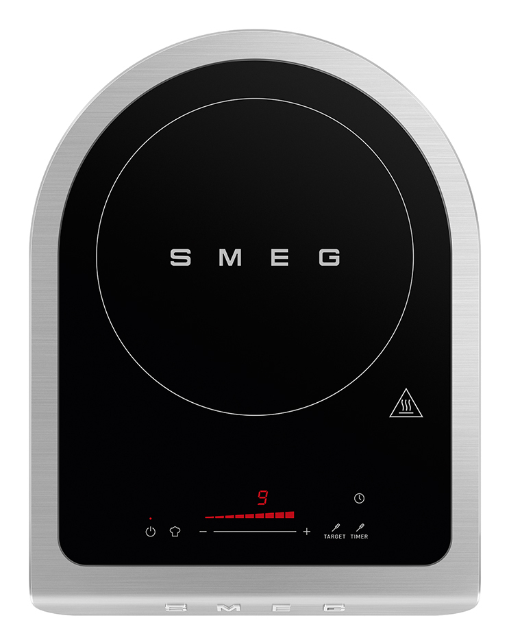 Smeg PIC01BLMEU plaque Noir, Gris Comptoir Plaque avec zone à induction 1 zone(s)