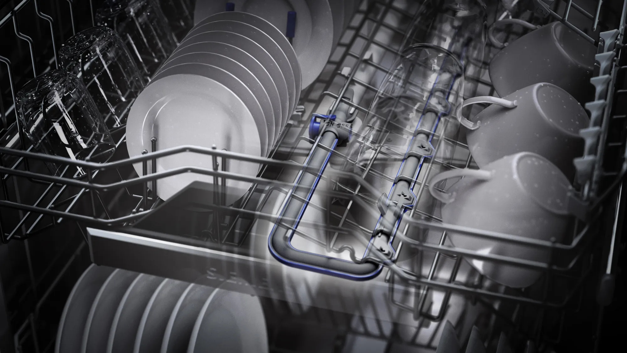 Vrijstaande vaatwas SIEMENS SN25EC20BE / B /60cm/ black inox