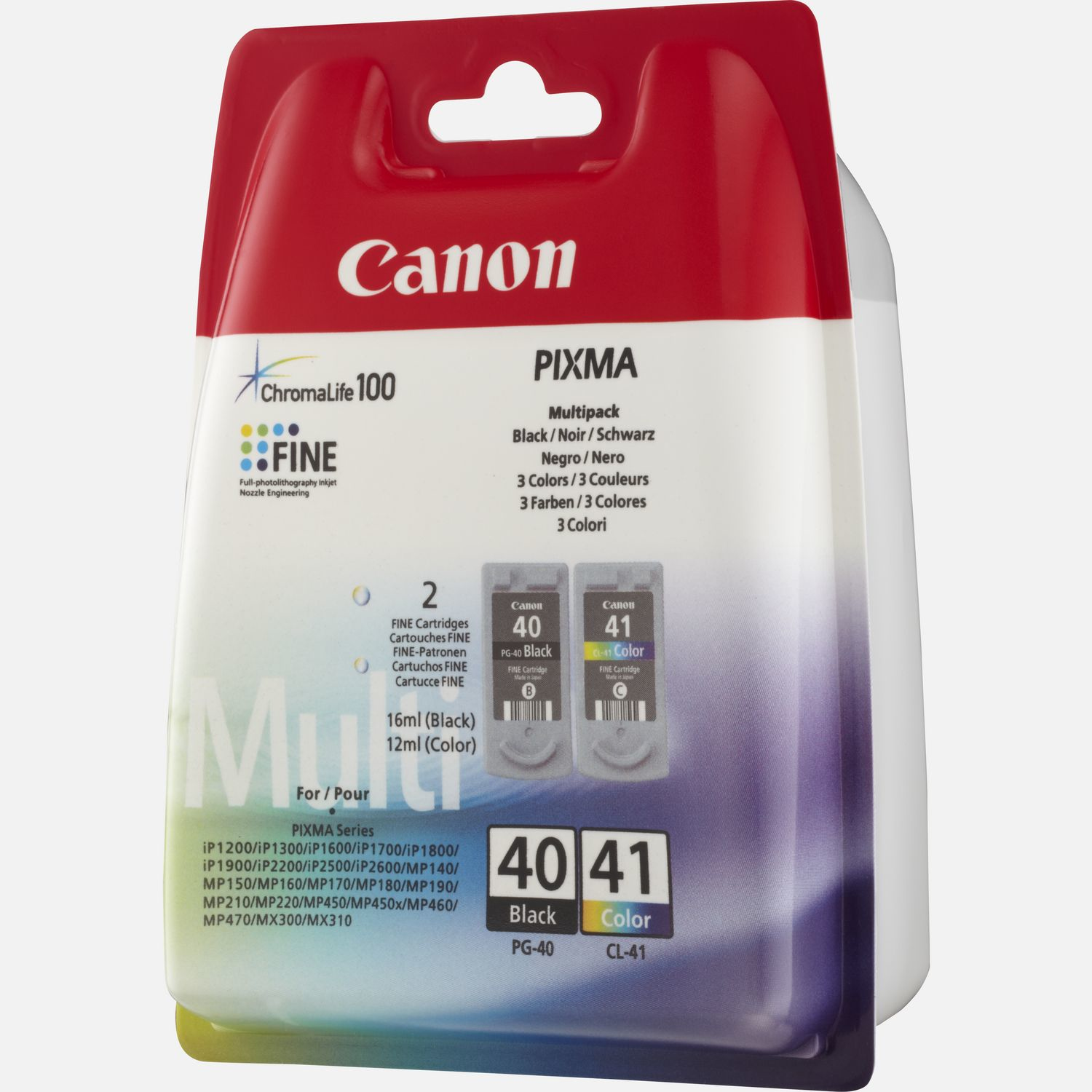 Canon PG-40 / CL-41 inktcartridge 2 stuk(s) Origineel Foto cyaan, Foto magenta, Zwart, Fotogeel