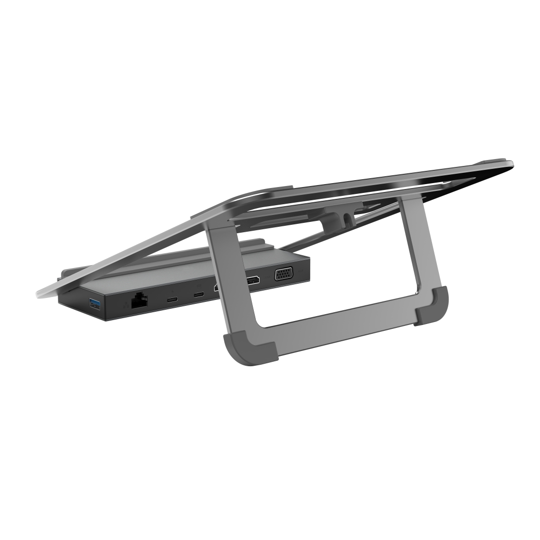 HAMA 12in1-USB-C-dockingstation met notebook-standaard