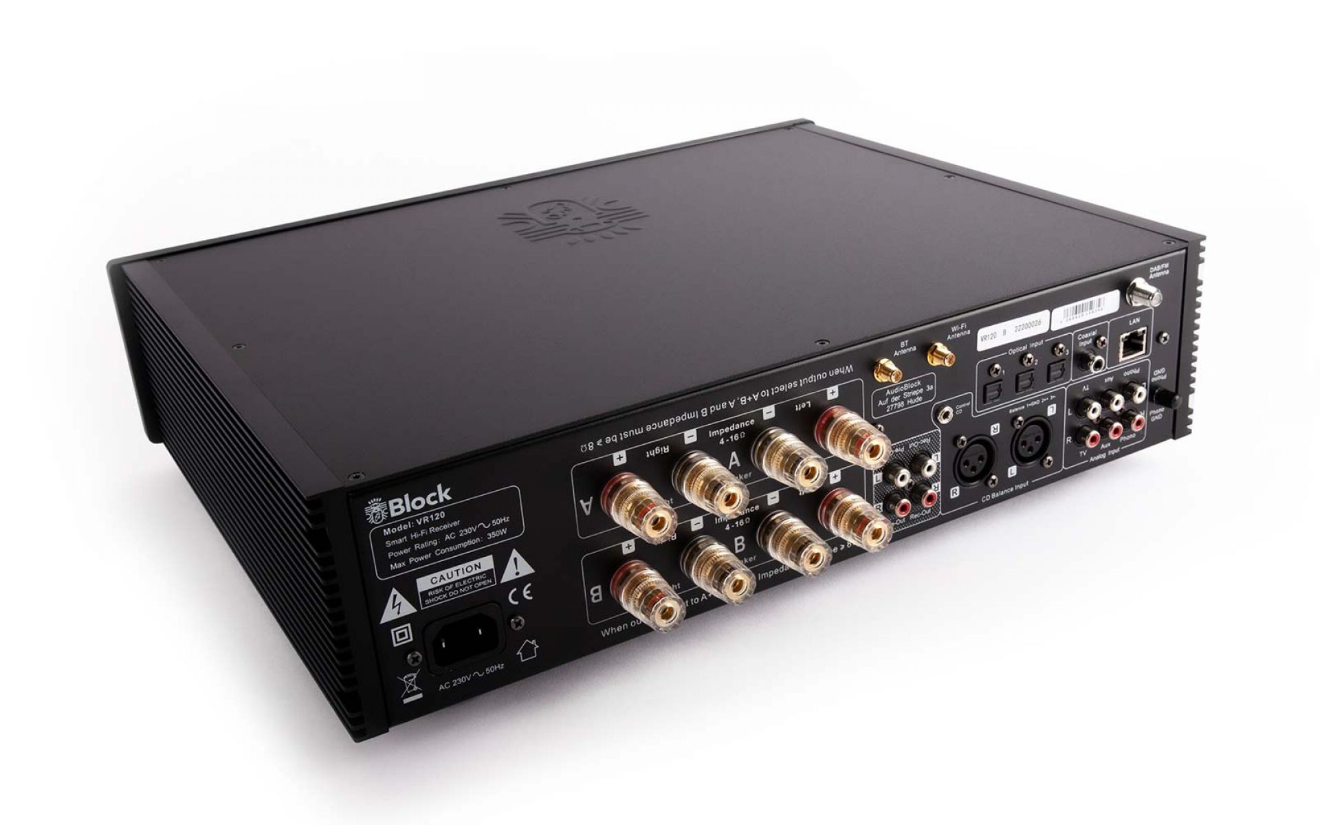 Block high-end-amplifier vr-120 black