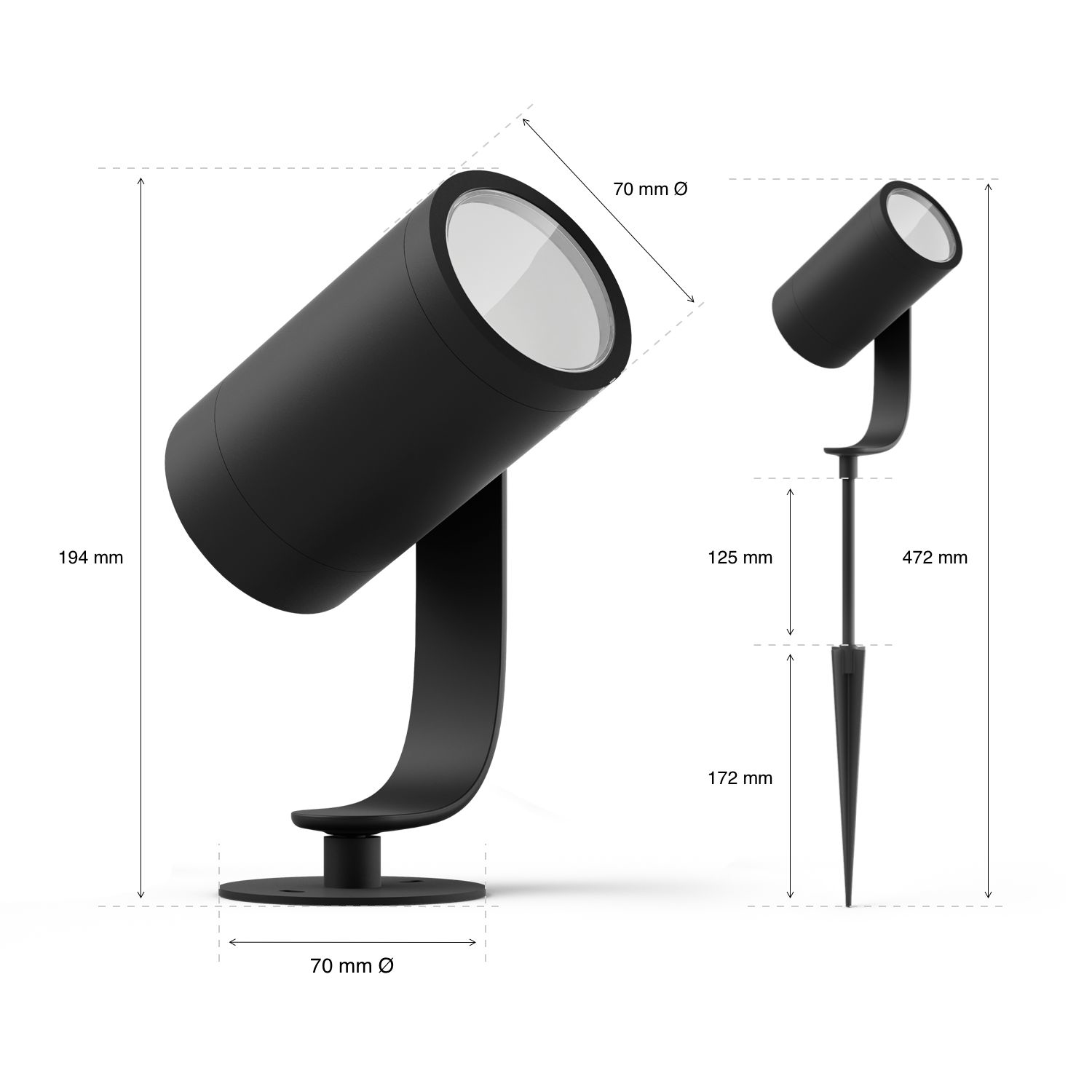 Outdoor PHILIPS HUE Lily Spot 3x
