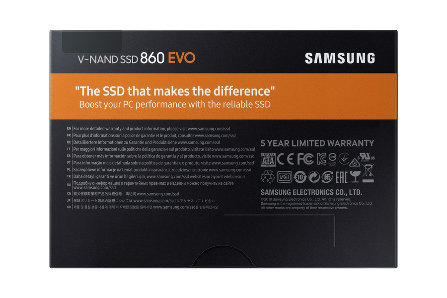 SSD Intern Samsung SSD 860 EVO 500GB 2,5" MZ-76E500B/EU