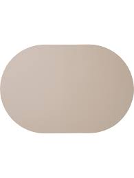 Placemat ASA 7871420 Leather Optic Fine / 49,5x33cm / Ovaal / Stone