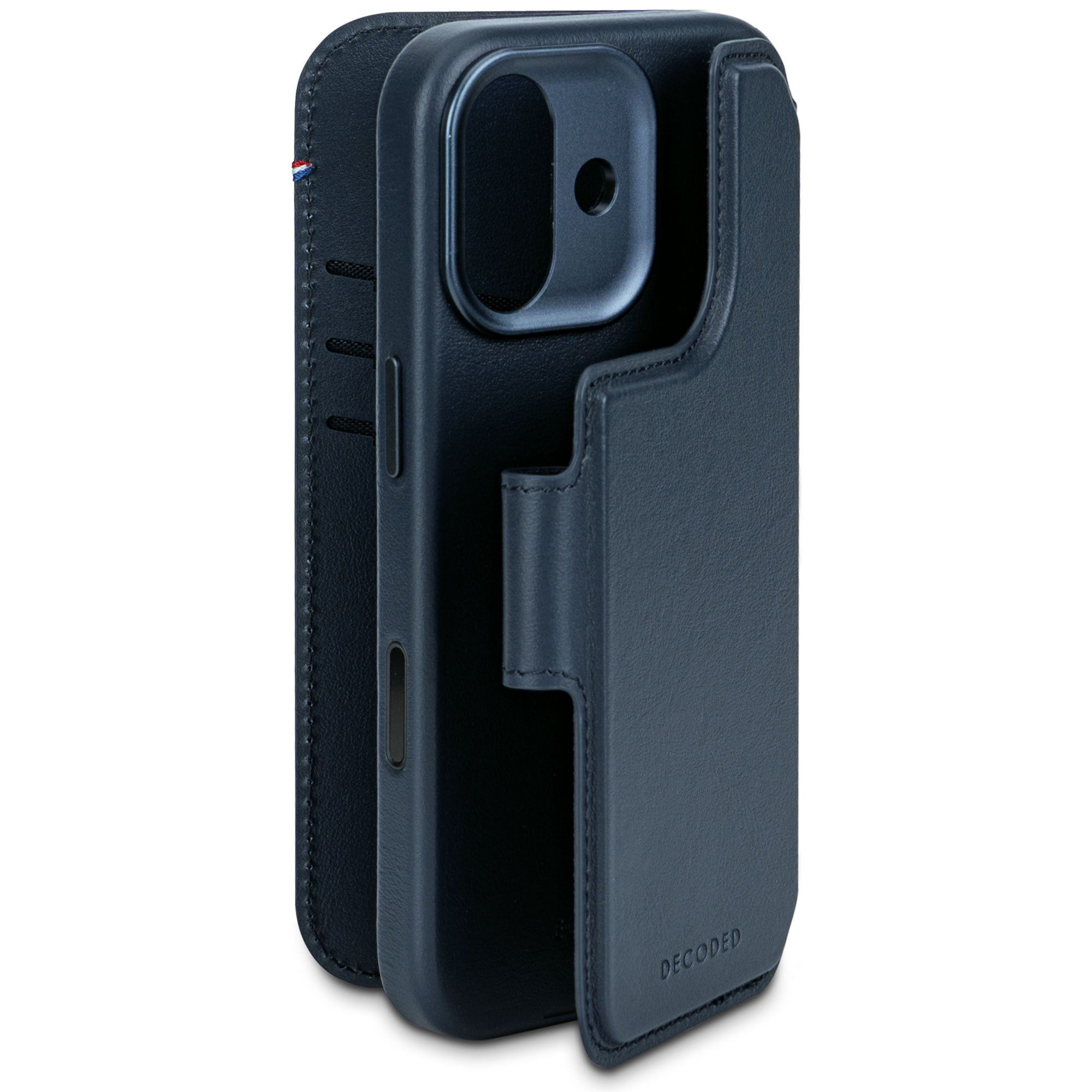 Decoded Leather Detachable Wallet Apple iPhone 17 Navy Shadow