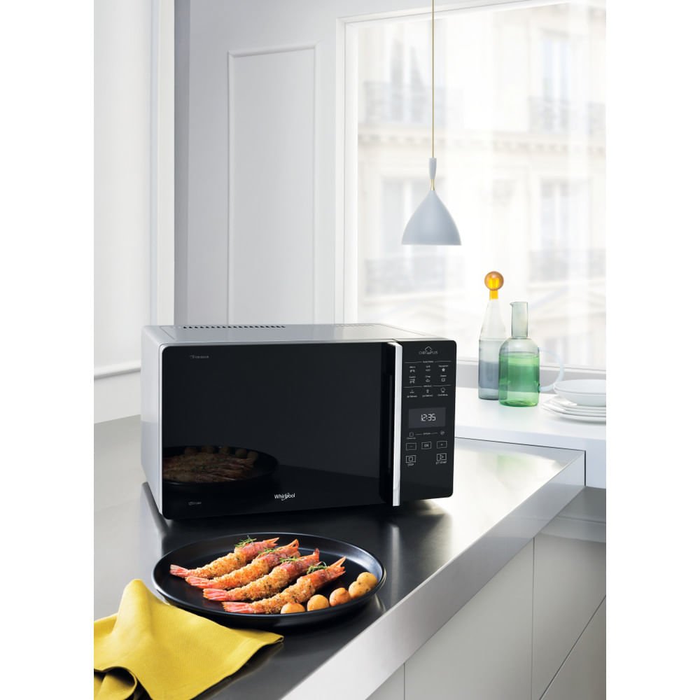 Whirlpool Chef Plus MCP 349 SL Comptoir Micro-onde combiné 25 L 800 W Argent