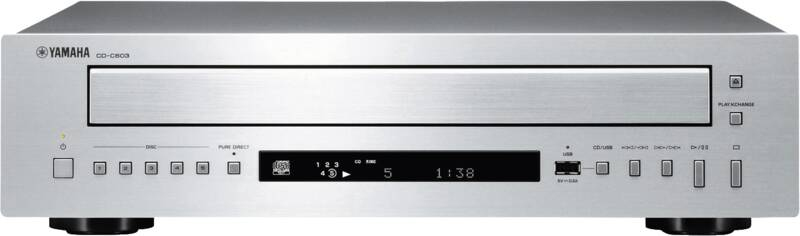 CD-speler YAMAHA CD-C603 zilver- wisselaar